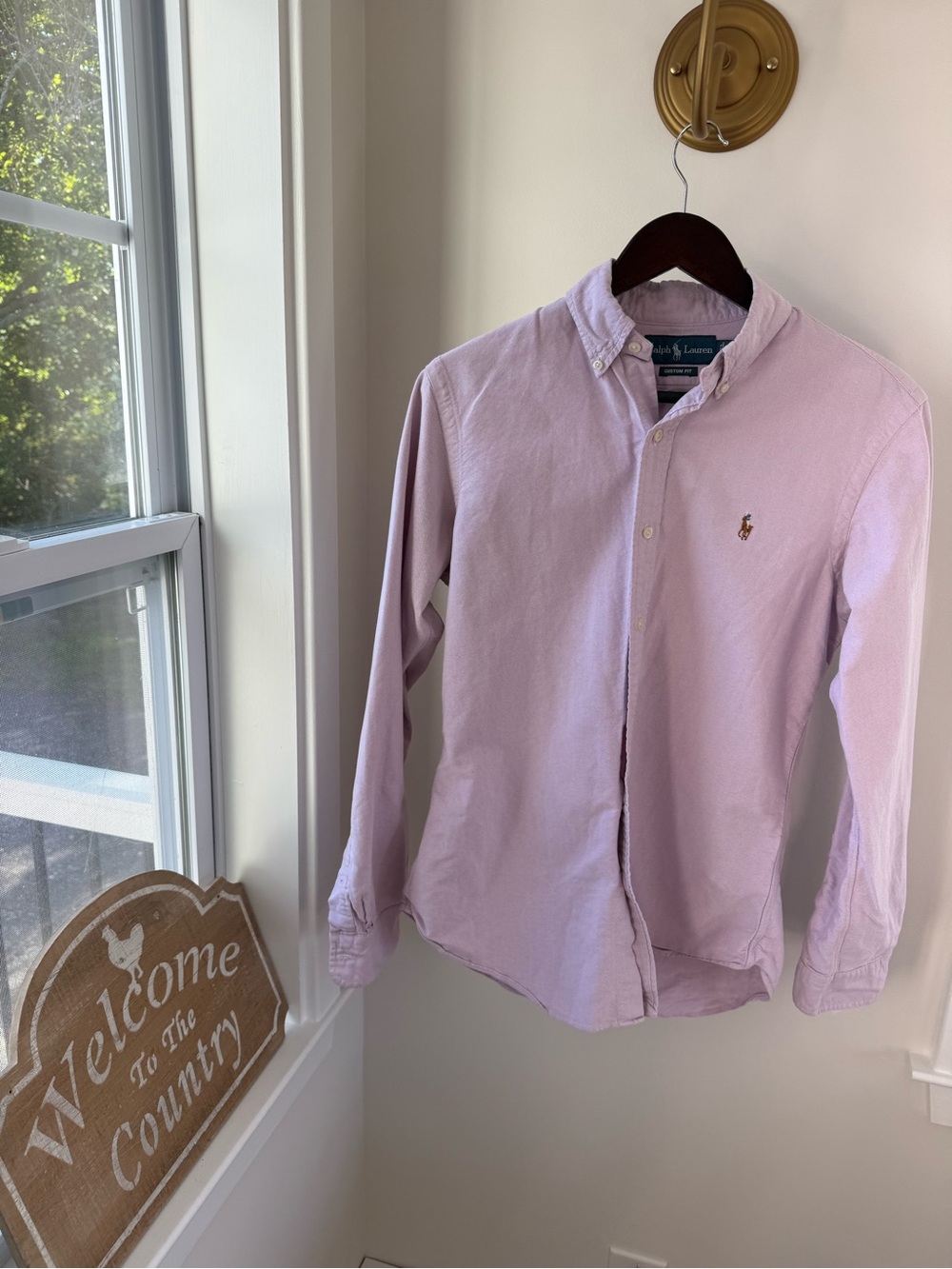 New Ralph Lauren Men's Small Light Pink Button-Down Oxford Shirt